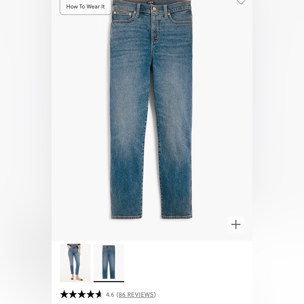 J. Crew Classic Vintage Jean Size 30 Petite Azure Lake Wash
